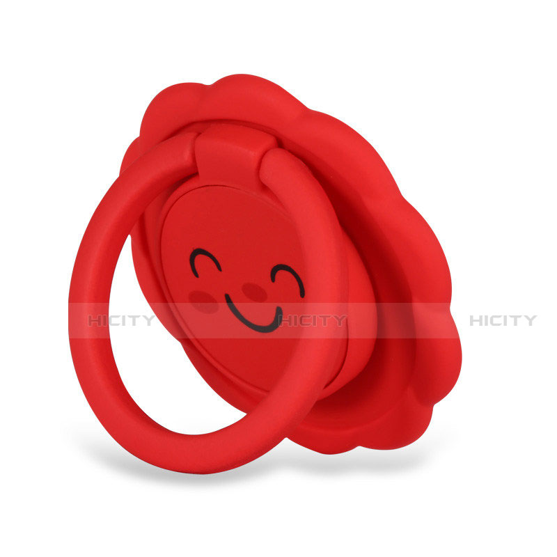 Anillo de dedo Soporte Magnetico Universal Sostenedor De Telefono Movil H17 Rojo