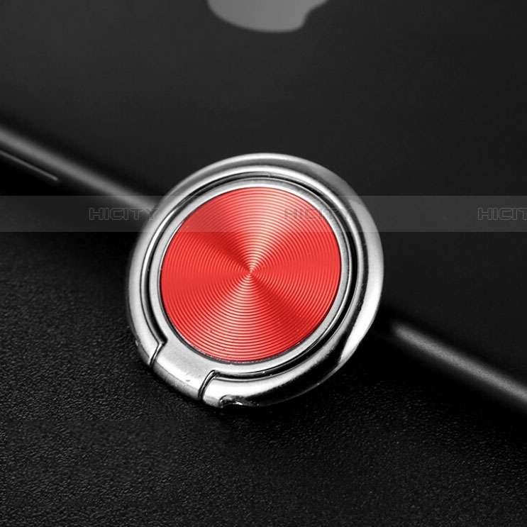 Anillo de dedo Soporte Magnetico Universal Sostenedor De Telefono Movil Z11 Rojo