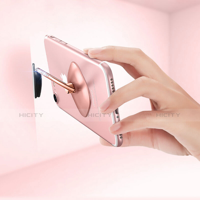 Anillo de dedo Soporte Universal Sostenedor De Telefono Movil R03 Oro Rosa