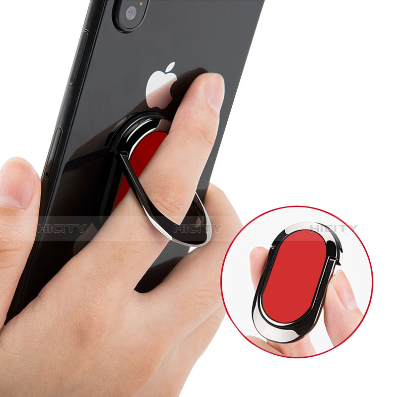 Anillo de dedo Soporte Universal Sostenedor De Telefono Movil R07 Rojo