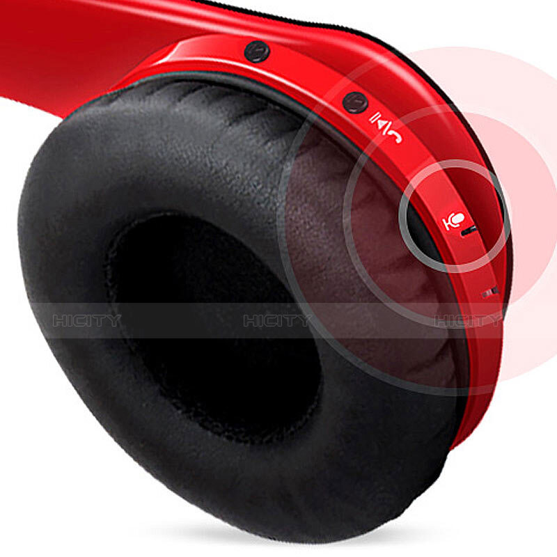 Auricular Cascos Estereo Bluetooth Auriculares Inalambricos H72 Rojo