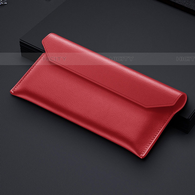 Bolso Cartera Protectora de Cuero para Samsung Galaxy Z Fold4 5G Rojo