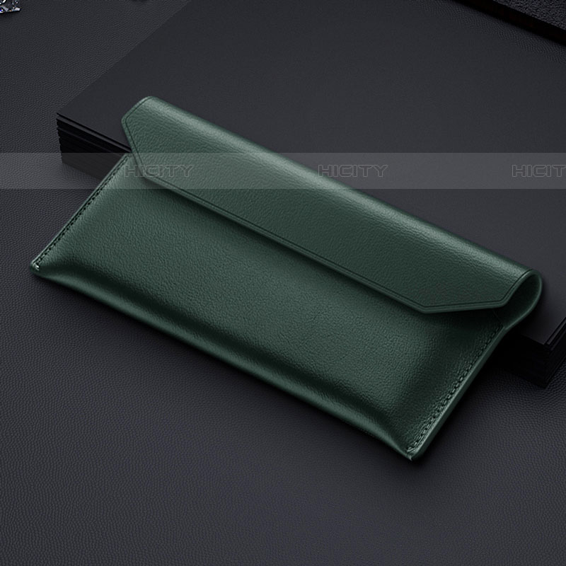 Bolso Cartera Protectora de Cuero para Samsung Galaxy Z Fold4 5G Verde