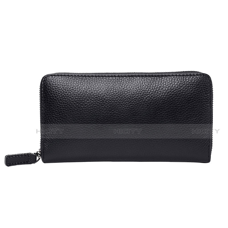 Bolso Cartera Protectora de Cuero Universal K07 Negro