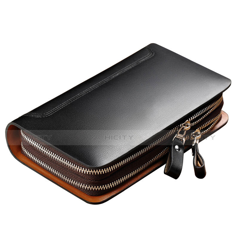 Bolso Cartera Protectora de Cuero Universal Negro