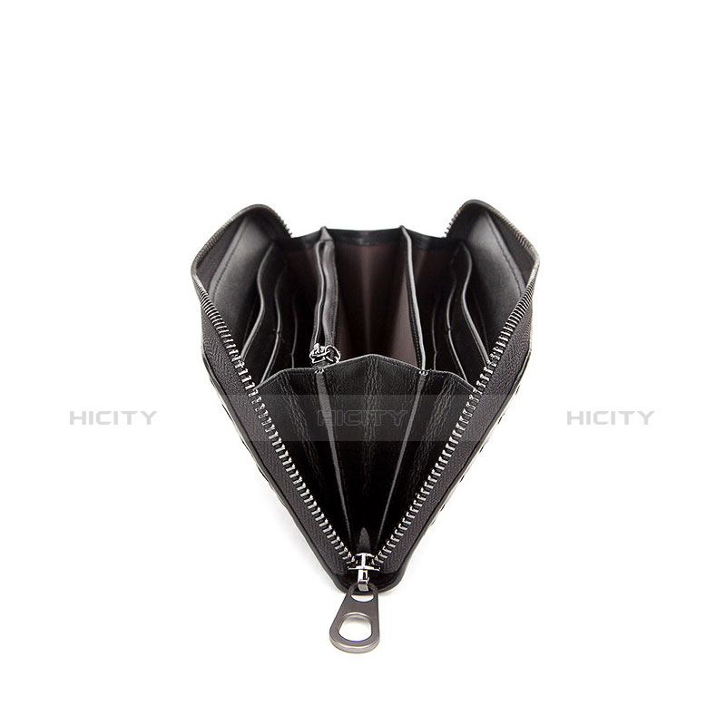 Bolso Cartera Protectora Funda de Cuero Diamante Universal H15 Negro