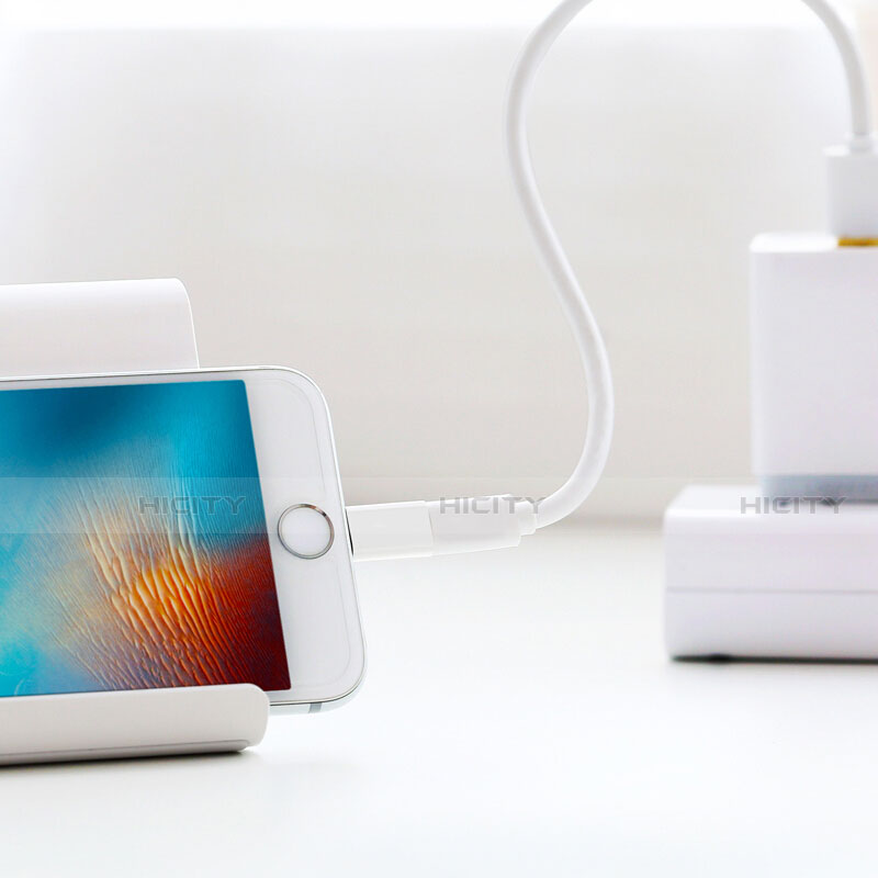 Cable Adaptador Android Micro USB a Lightning USB H01 para Apple iPhone 12 Max Blanco