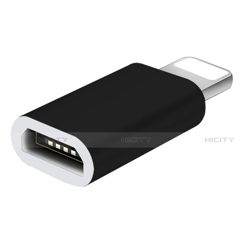 Cable Adaptador Android Micro USB a Lightning USB H01 para Apple iPhone SE (2020) Negro