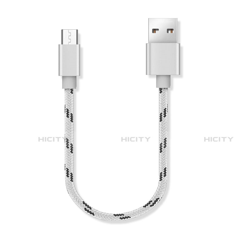 Cable Micro USB Android Universal 25cm S05 Plata