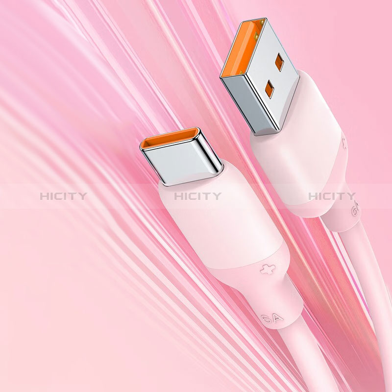 Cable Type-C Android Universal 6A H04 Rosa