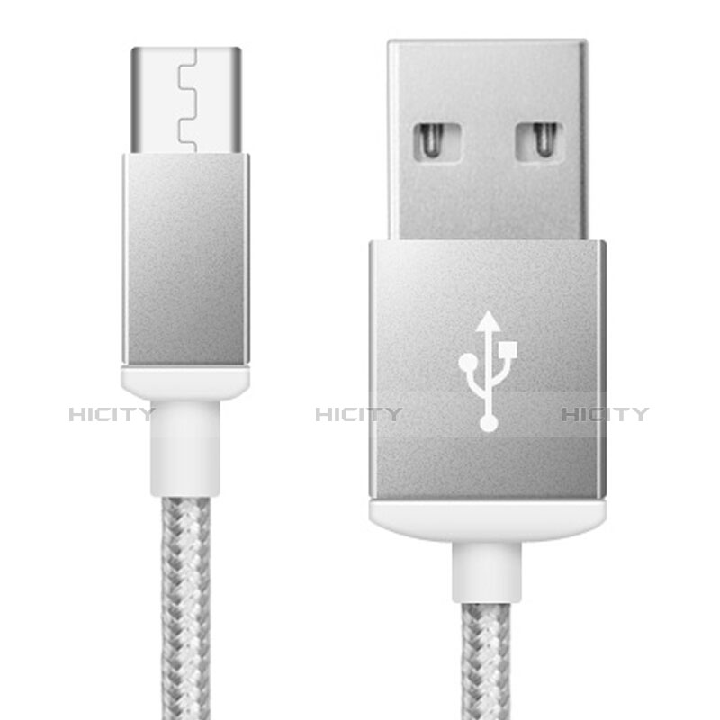 Cable USB 2.0 Android Universal A02 Plata