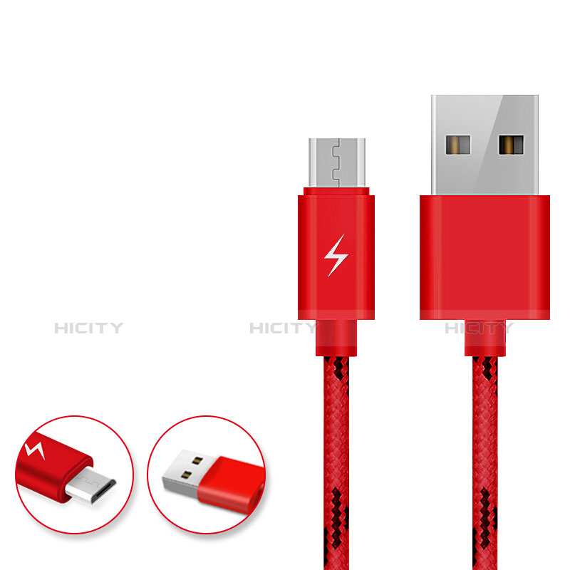 Cable USB 2.0 Android Universal A03 Rojo