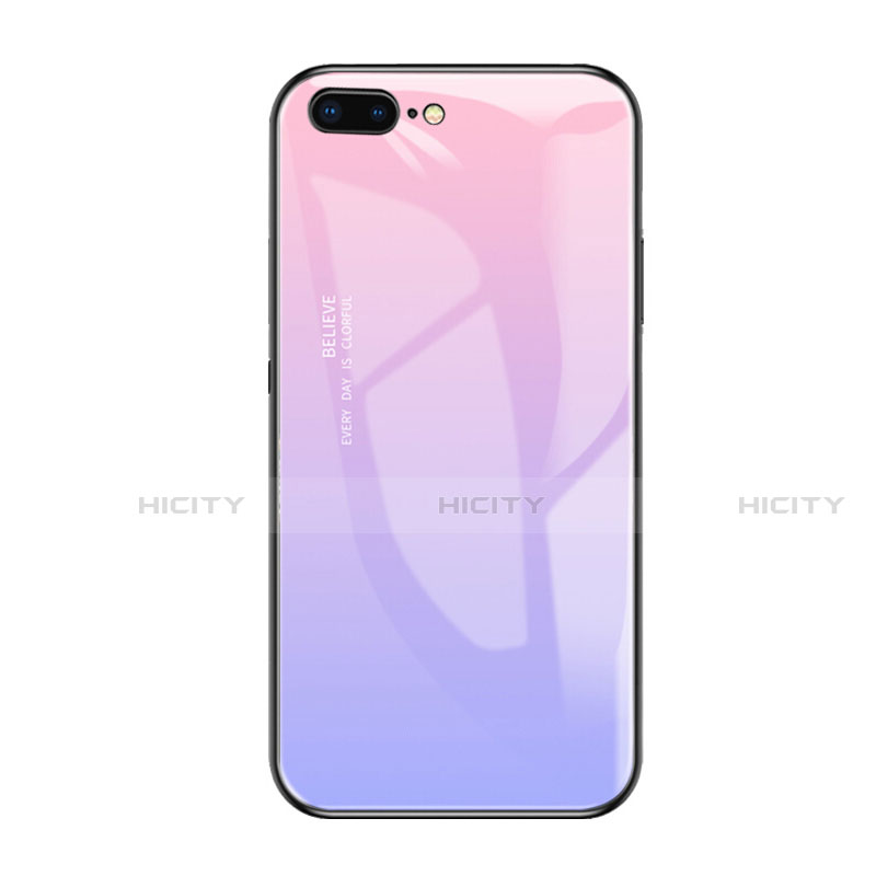 Carcasa Bumper Funda Silicona Espejo A01 para Apple iPhone 8 Plus Morado