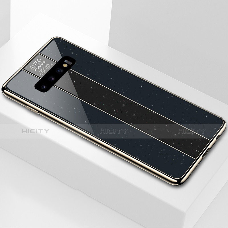 Carcasa Bumper Funda Silicona Espejo A01 para Samsung Galaxy S10 Plus Negro