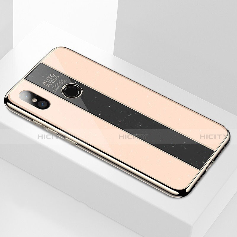 Carcasa Bumper Funda Silicona Espejo A01 para Xiaomi Mi 8 Oro