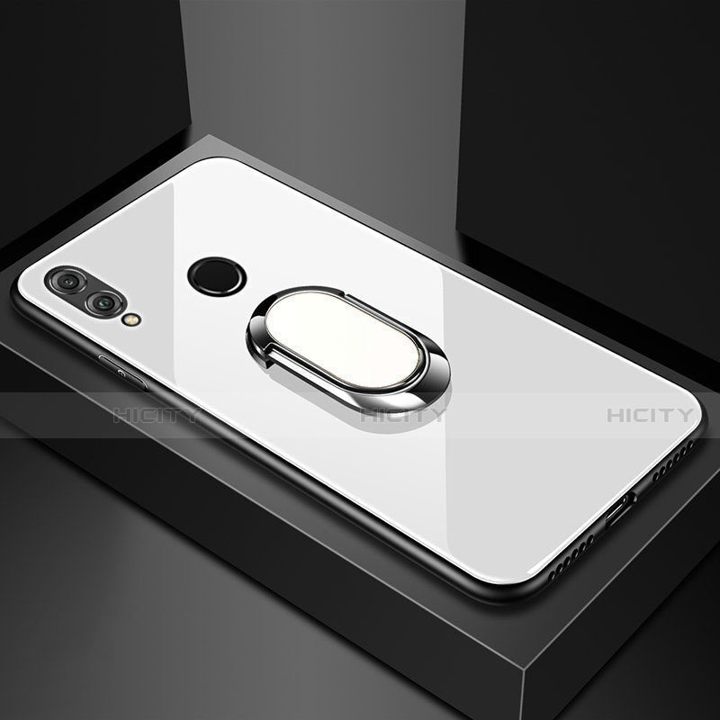 Carcasa Bumper Funda Silicona Espejo con Magnetico Anillo de dedo Soporte para Huawei Honor V10 Lite