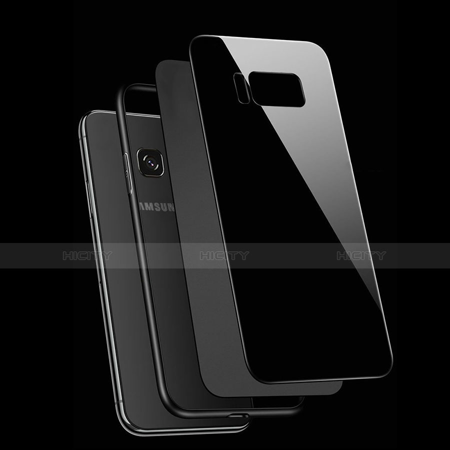 Carcasa Bumper Funda Silicona Espejo con Magnetico Anillo de dedo Soporte para Samsung Galaxy S8 Plus