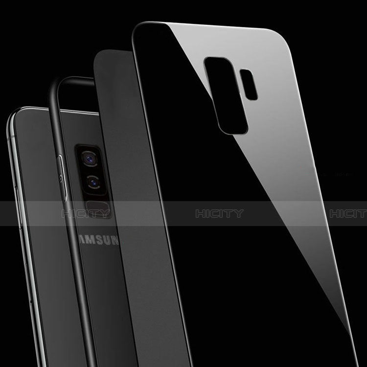 Carcasa Bumper Funda Silicona Espejo con Magnetico Anillo de dedo Soporte para Samsung Galaxy S9 Plus