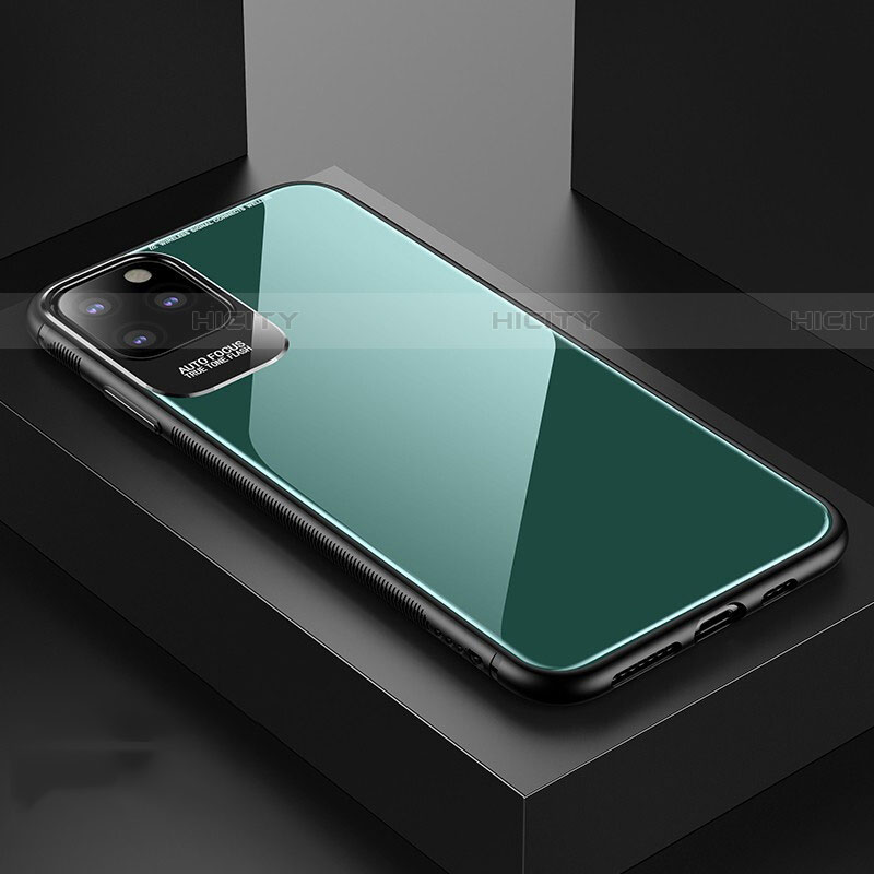 Carcasa Bumper Funda Silicona Espejo G02 para Apple iPhone 11 Pro Max Gris
