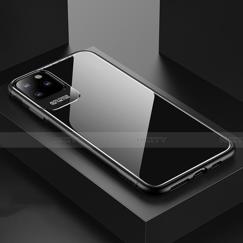Carcasa Bumper Funda Silicona Espejo G02 para Apple iPhone 11 Pro Negro