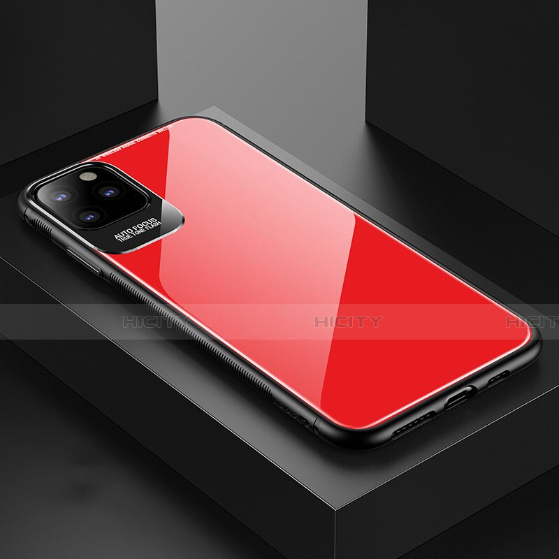 Carcasa Bumper Funda Silicona Espejo G02 para Apple iPhone 11 Pro Rojo