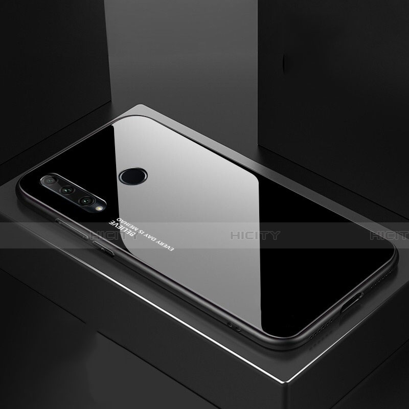 Carcasa Bumper Funda Silicona Espejo Gradiente Arco iris H01 para Huawei Honor 20E