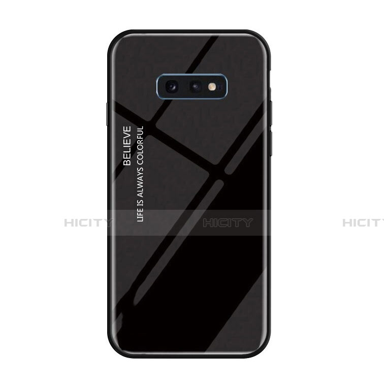 Carcasa Bumper Funda Silicona Espejo Gradiente Arco iris H01 para Samsung Galaxy S10e
