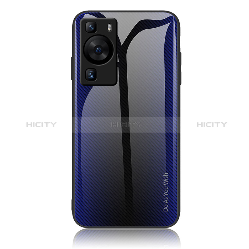 Carcasa Bumper Funda Silicona Espejo Gradiente Arco iris JM1 para Huawei P60