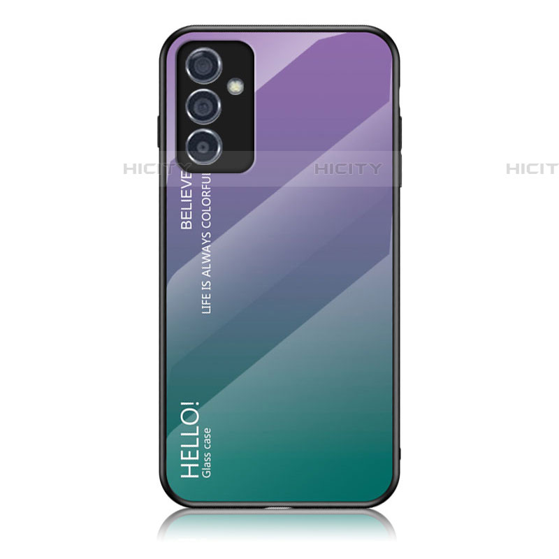 Carcasa Bumper Funda Silicona Espejo Gradiente Arco iris LS1 para Samsung Galaxy A54 5G Multicolor