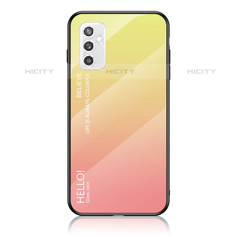 Carcasa Bumper Funda Silicona Espejo Gradiente Arco iris LS1 para Samsung Galaxy M52 5G