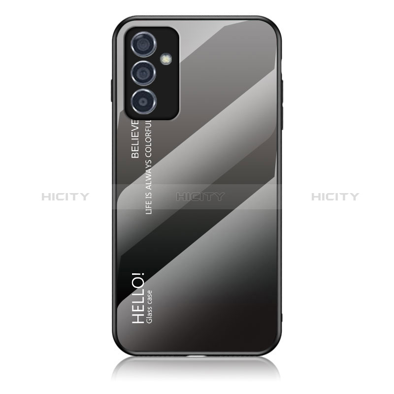 Carcasa Bumper Funda Silicona Espejo Gradiente Arco iris LS1 para Samsung Galaxy Quantum2 5G