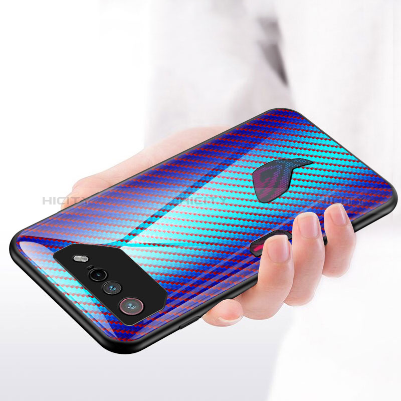 Carcasa Bumper Funda Silicona Espejo Gradiente Arco iris LS2 para Asus ROG Phone 7 Ultimate