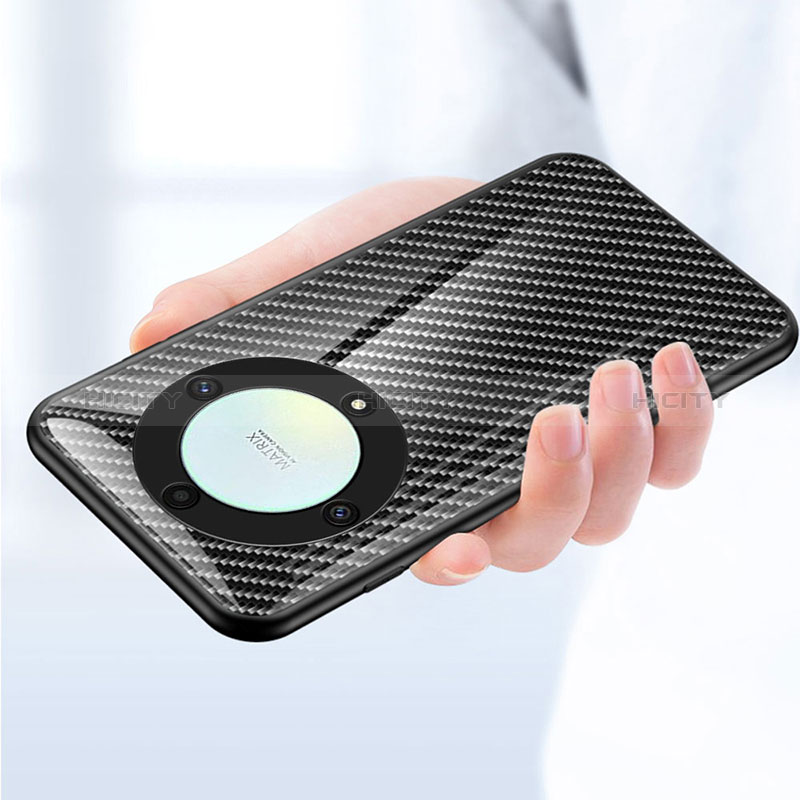 Carcasa Bumper Funda Silicona Espejo Gradiente Arco iris LS2 para Huawei Honor Magic5 Lite 5G