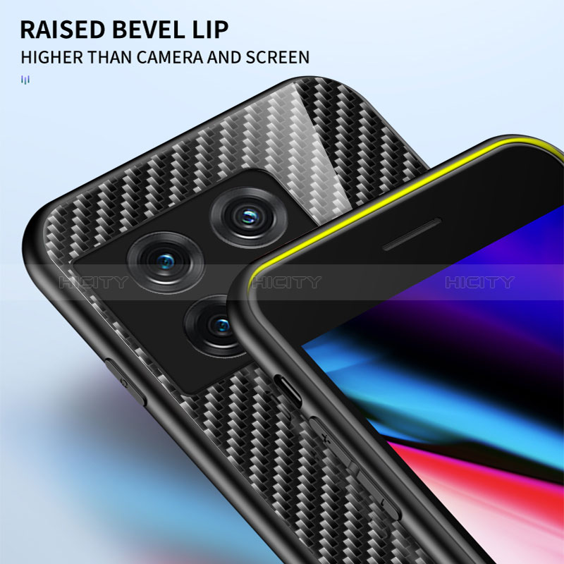 Carcasa Bumper Funda Silicona Espejo Gradiente Arco iris LS2 para OnePlus 10 Pro 5G