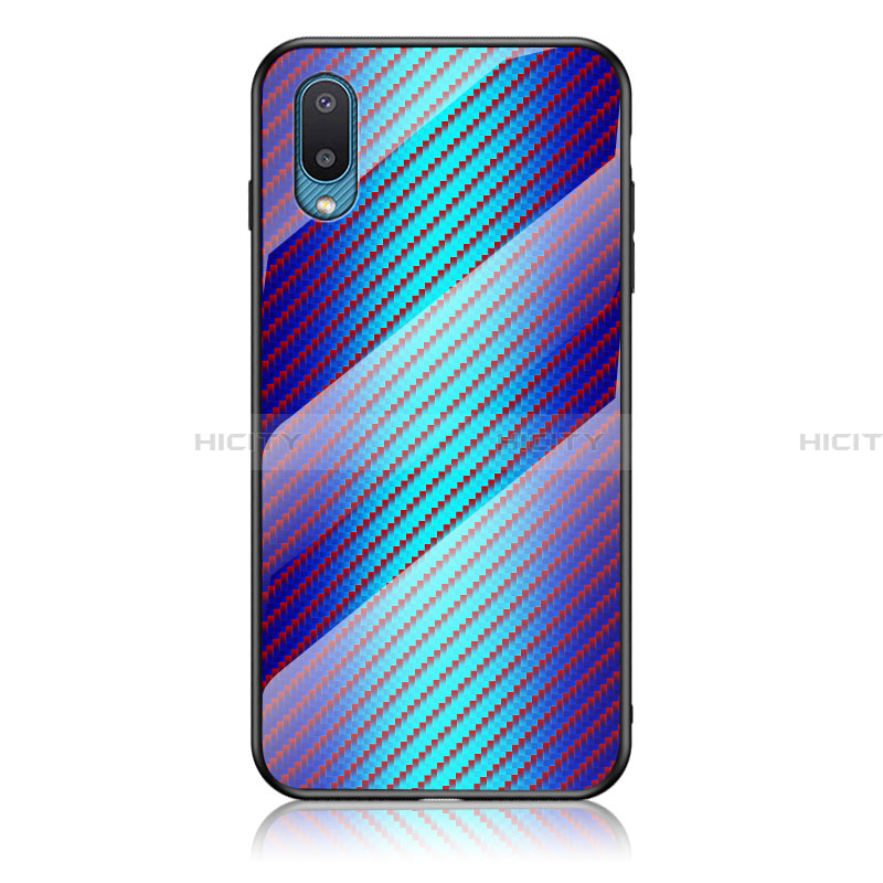 Carcasa Bumper Funda Silicona Espejo Gradiente Arco iris LS2 para Samsung Galaxy A02