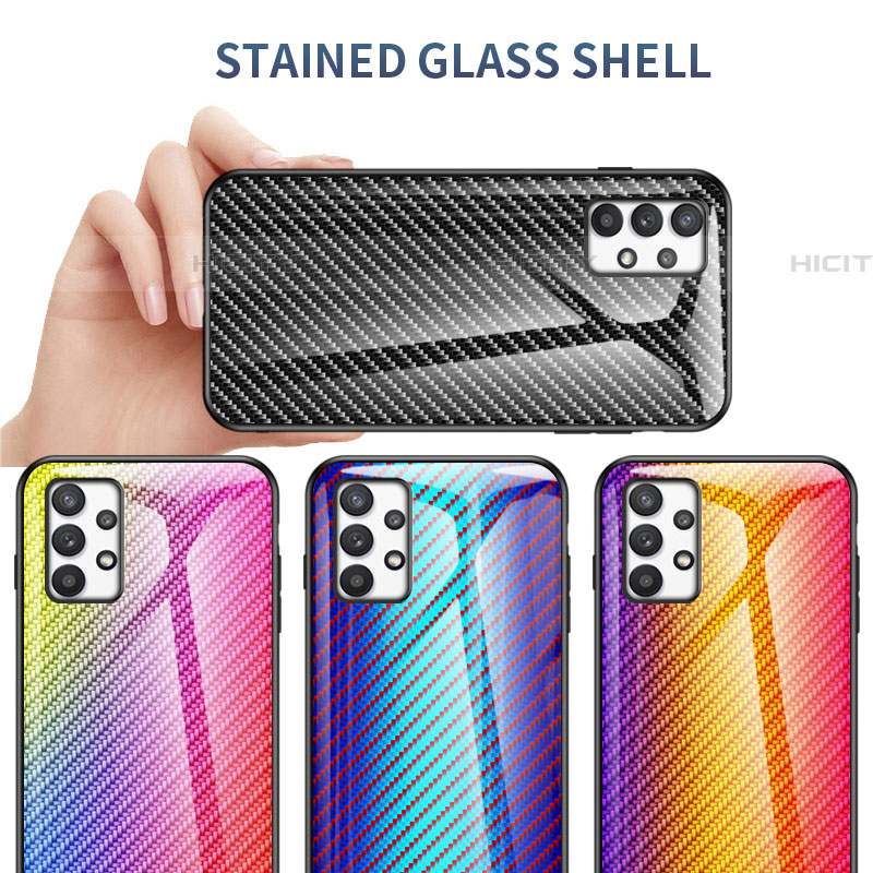 Carcasa Bumper Funda Silicona Espejo Gradiente Arco iris LS2 para Samsung Galaxy A53 5G
