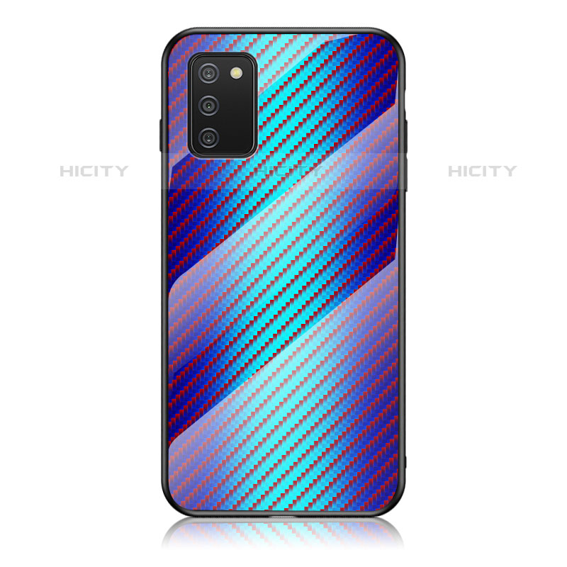 Carcasa Bumper Funda Silicona Espejo Gradiente Arco iris LS2 para Samsung Galaxy M02s