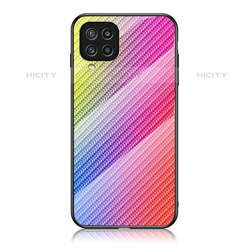 Carcasa Bumper Funda Silicona Espejo Gradiente Arco iris LS2 para Samsung Galaxy M32 4G