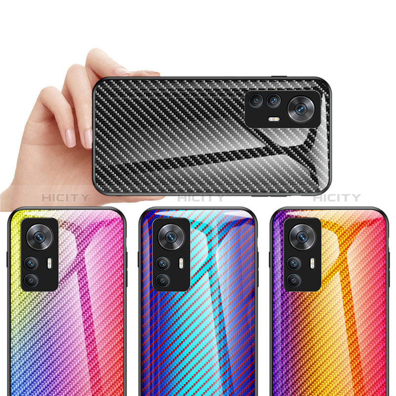 Carcasa Bumper Funda Silicona Espejo Gradiente Arco iris LS2 para Xiaomi Mi 12T Pro 5G