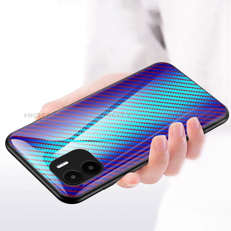 Carcasa Bumper Funda Silicona Espejo Gradiente Arco iris LS2 para Xiaomi Poco C50