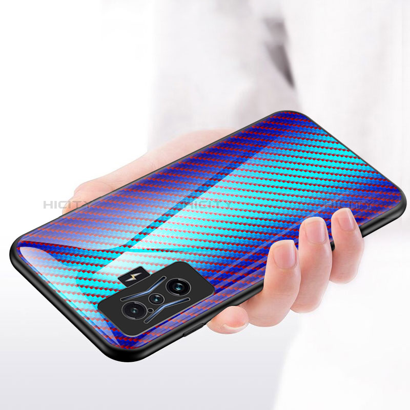 Carcasa Bumper Funda Silicona Espejo Gradiente Arco iris LS2 para Xiaomi Poco F4 GT 5G