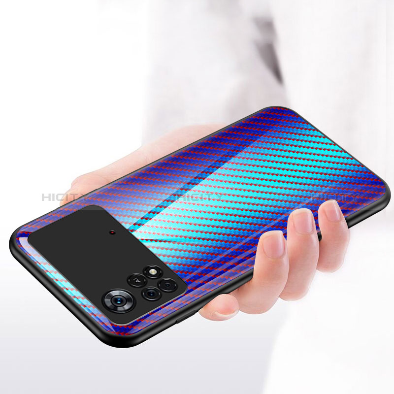 Carcasa Bumper Funda Silicona Espejo Gradiente Arco iris LS2 para Xiaomi Redmi Note 11E Pro 5G