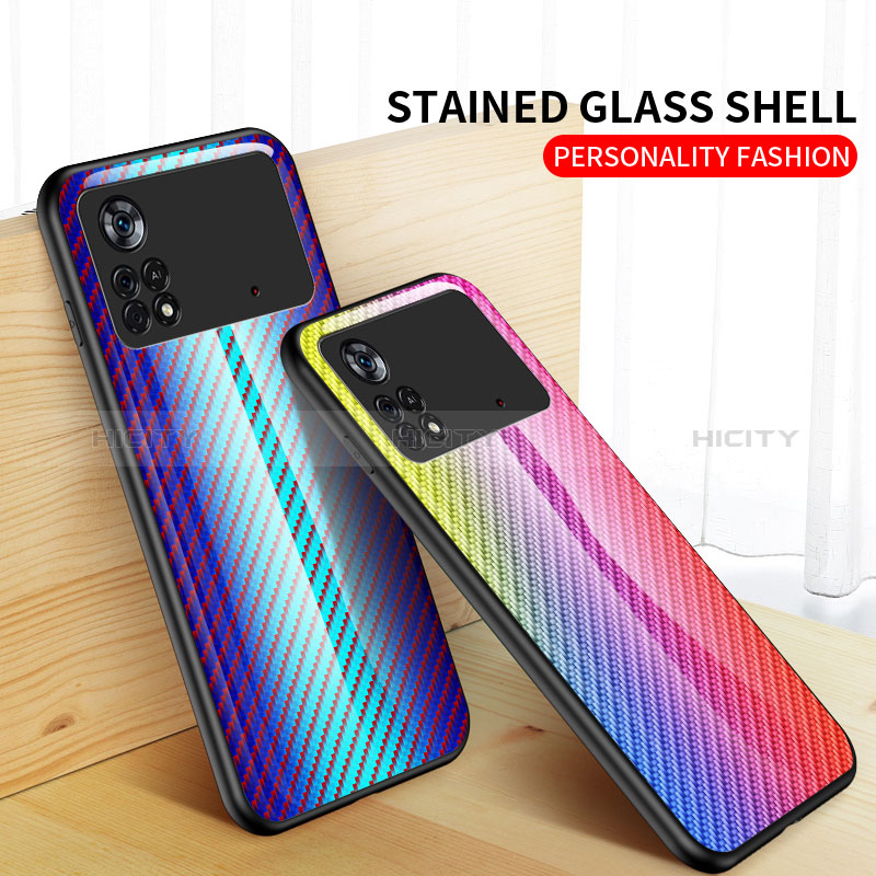 Carcasa Bumper Funda Silicona Espejo Gradiente Arco iris LS2 para Xiaomi Redmi Note 11E Pro 5G