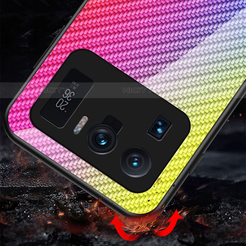 Carcasa Bumper Funda Silicona Espejo Gradiente Arco iris M01 para Xiaomi Mi 11 Ultra 5G