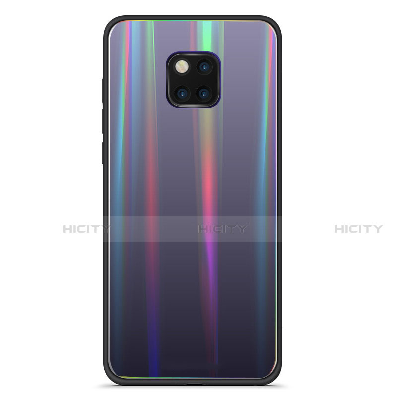 Carcasa Bumper Funda Silicona Espejo Gradiente Arco iris M02 para Huawei Mate 20 Pro