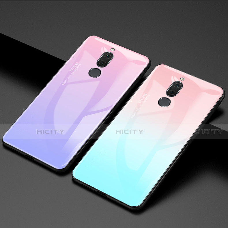 Carcasa Bumper Funda Silicona Espejo Gradiente Arco iris para Huawei G10
