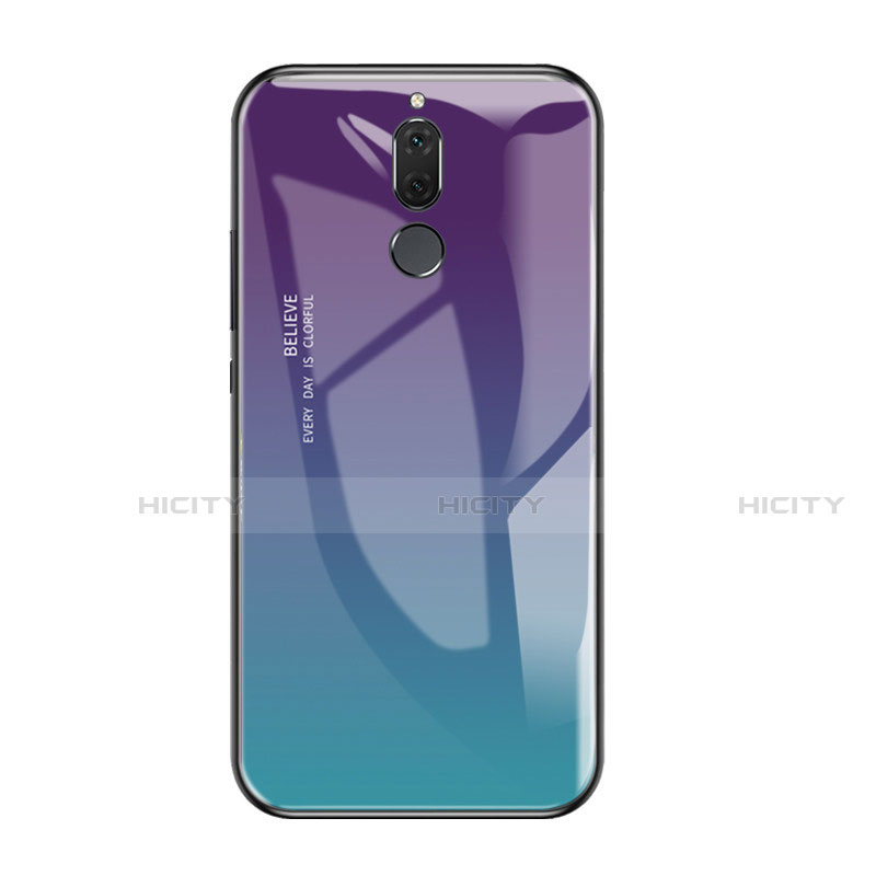 Carcasa Bumper Funda Silicona Espejo Gradiente Arco iris para Huawei G10 Multicolor