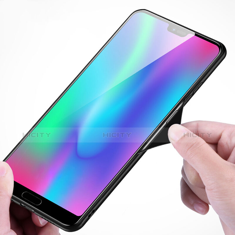 Carcasa Bumper Funda Silicona Espejo Gradiente Arco iris para Huawei Honor 10