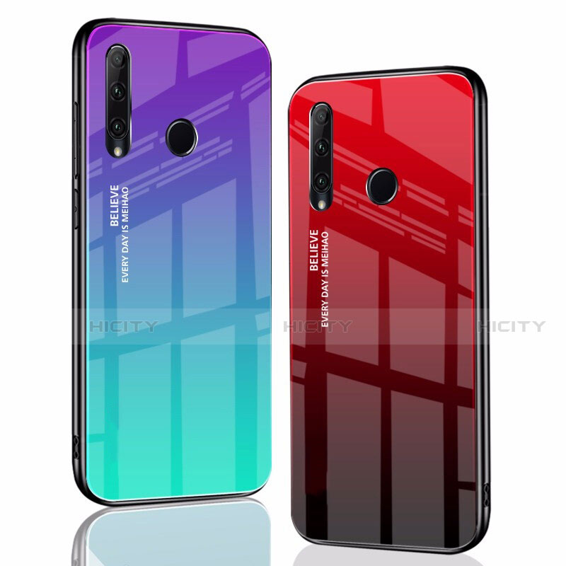 Carcasa Bumper Funda Silicona Espejo Gradiente Arco iris para Huawei Honor 20i