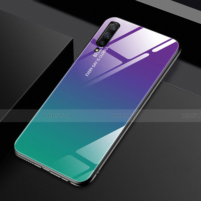 Carcasa Bumper Funda Silicona Espejo Gradiente Arco iris para Huawei Honor 9X Pro